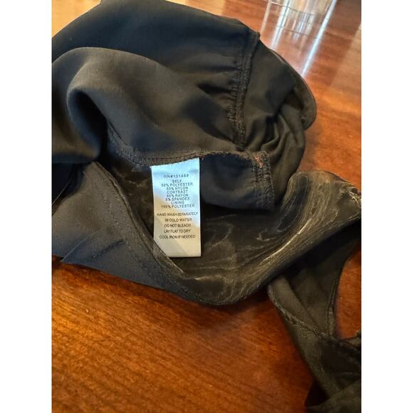 VICI Collection Bodysuit Sz XS Black Organza Halter Backless Tie-Neck Thong - Picture 9 of 12